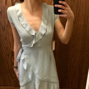 Aritzia / Sunday Best NWT ruffle wrap dress